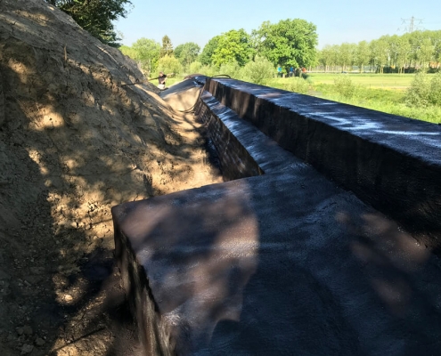 Betonnen objecten waterdicht maken