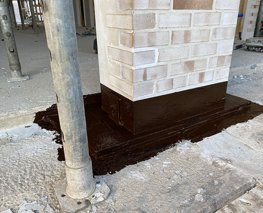 ingestort beton waterdicht vloeibare coating
