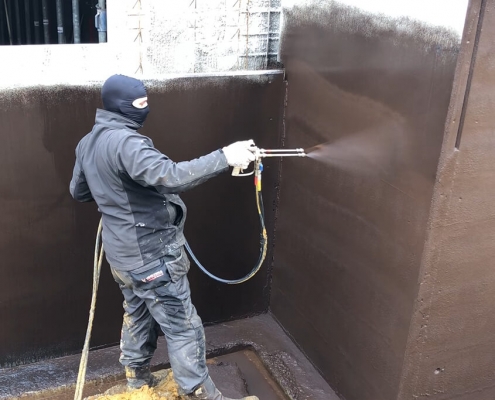 vloeibare coating kelder