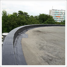 vloeibaar rubber plat dak