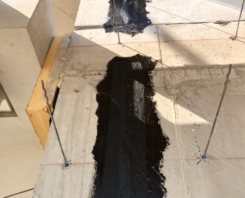 Airtight construction with Rubber