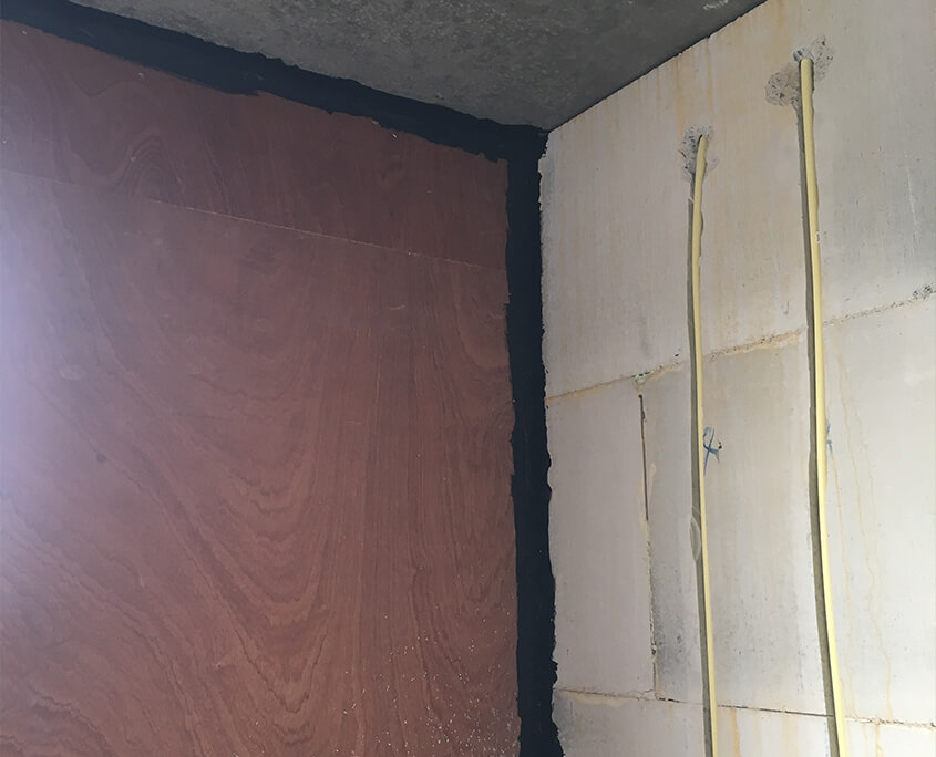 Airtight construction wall to sealing