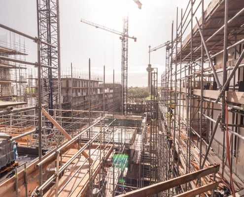 Airtight sealing scaffolding
